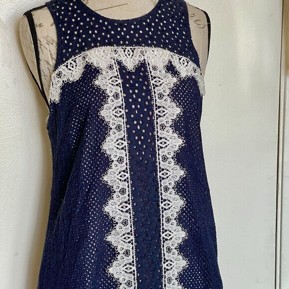 NHA KHANH Womens Dress Size 10 Bell Shaped Eyelet Lace Southernbell Bohowestern - Picture 8 of 13